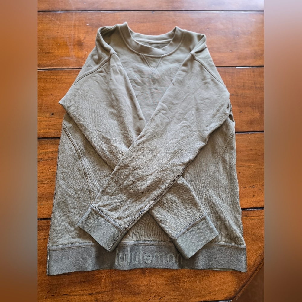 lululemon athletica Olive Green Sweatshirt